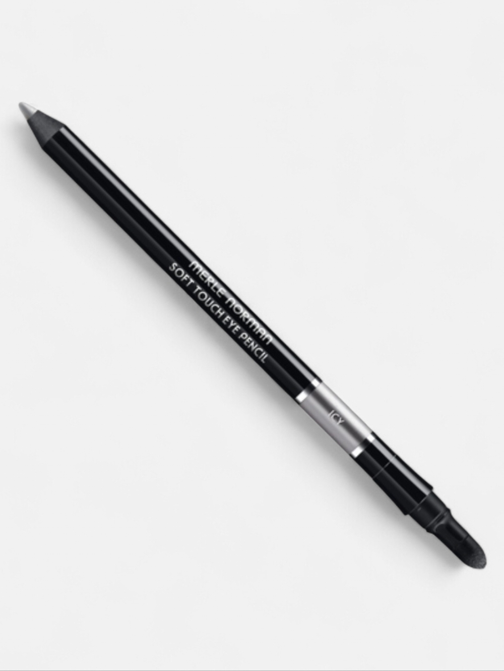 Merle Norman Soft Touch Eye Pencil in Black with Silver Accents Icy New